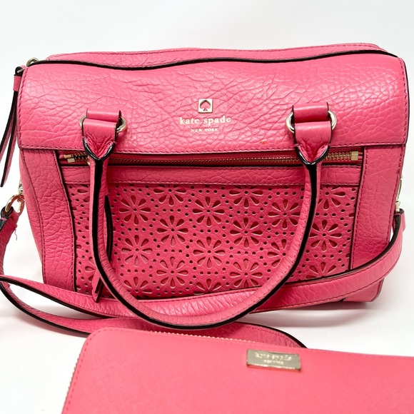 Kate Spade Pink Bag w/ Wallet - Picture 2 of 4